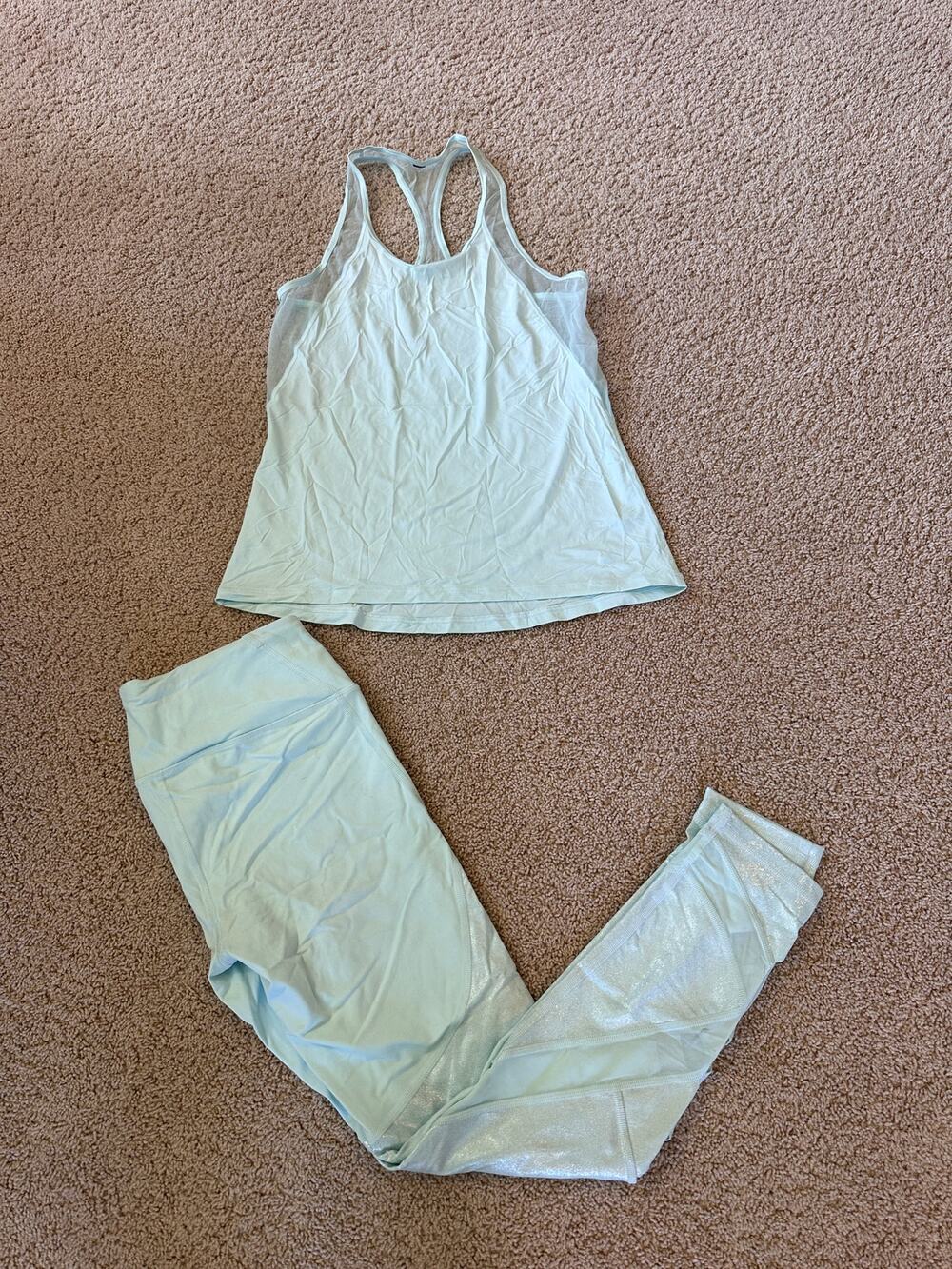 Light Blue Tank & Victoria Sport Knockout Tight by Victoria's Secret